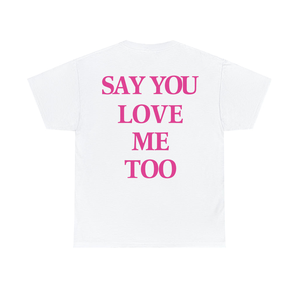 SYLMT Tee - White With Hot Pink