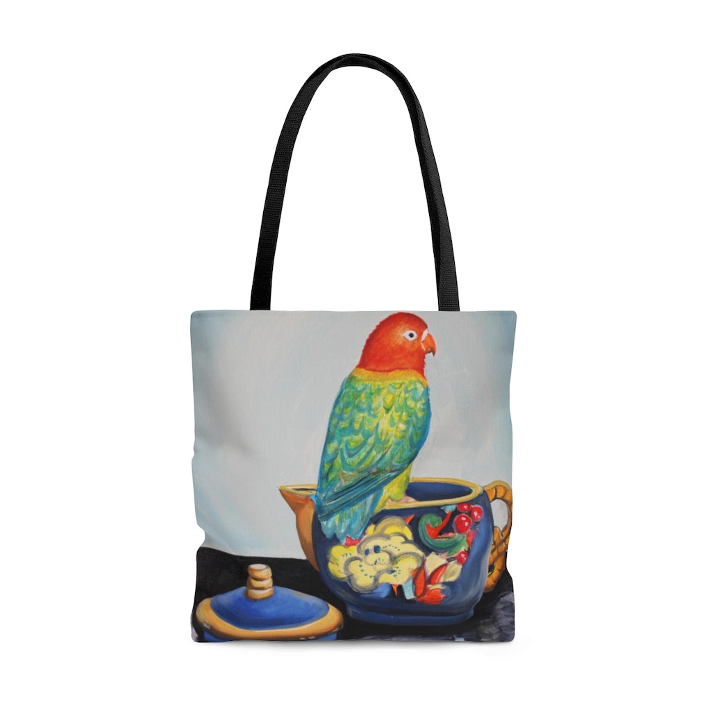 Excuse Me, There's a Bird on Your Bag Tote