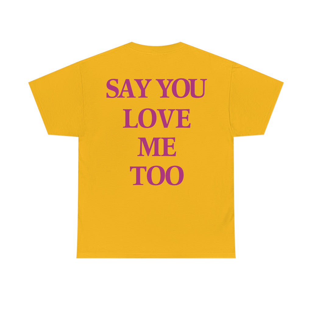 SYLMT Tee - Gold With Red Violet