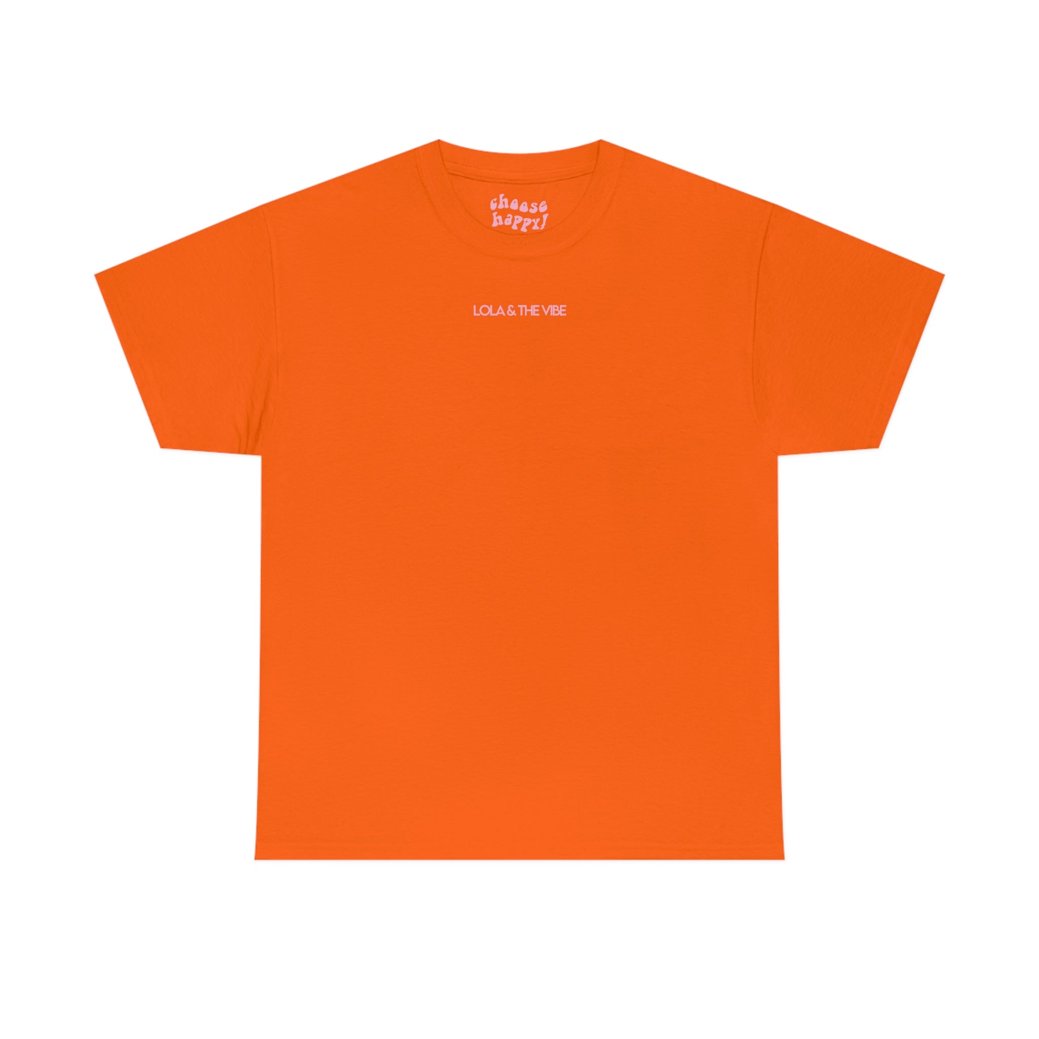 SYLMT Tee - Orange With Light Pink
